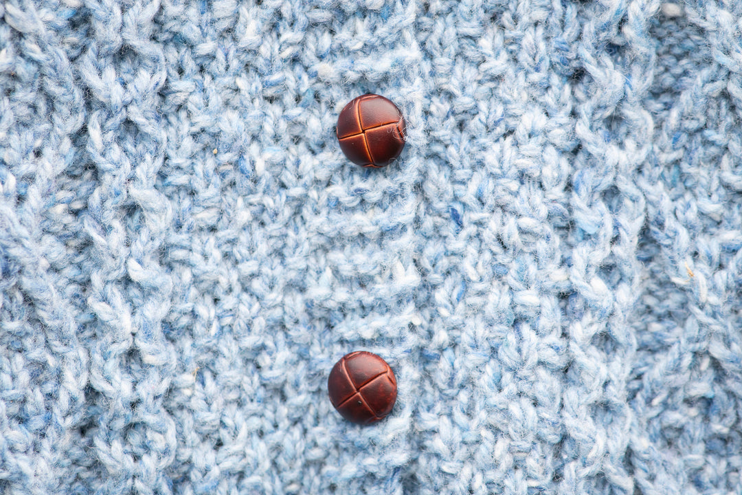 All-in-One Aran Knitted Romper in Pure Merino Wool With Hood - Hand knitted in 100% Soft Donegal Merino