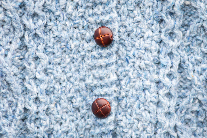 All-in-One Aran Knitted Romper in Pure Merino Wool With Hood - Hand knitted in 100% Soft Donegal Merino