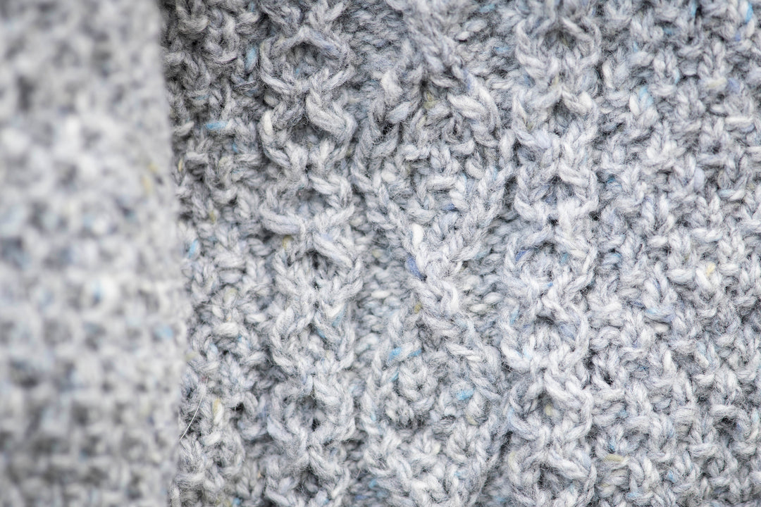 All-in-One Aran Knitted Romper in Pure Merino Wool With Hood - Hand knitted in 100% Soft Donegal Merino
