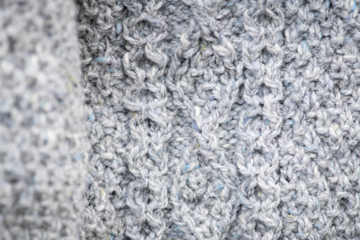 All-in-One Aran Knitted Romper in Pure Merino Wool With Hood - Hand Knitted in 100% Finest Italian Seisa Merino