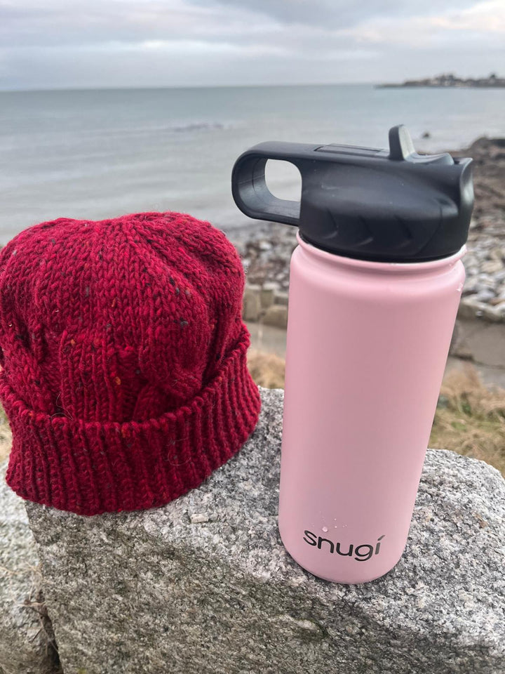Mothers Day Bundle - Tweed Bobble Hat & Reusable Kai Water Bottle